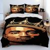 Hip Hop Art Rapper Legend Star Comforter Bedding Set,Duvet Cover Bed Set Quilt Cover Pillowcase,king Queen Size Bedding Set kids
