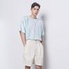 THE-ABON Men'S Water-Dyed Overboxy Tee Mint