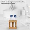 2/3/4 Slots Electric Toothbrush Head Holder Rack Mini Portable Durable El Non Slip Freestanding Natural Bathroom Bamboo Stand
