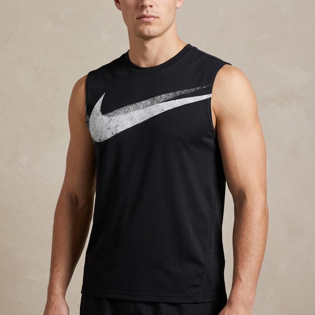 Nike Dri-Fit Szybkoschnący Wygodny Casualowy Bezrękawnik Treningowy Męski Top Czarny FZ8031010