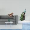 Elegant Horse And Peacock Sculpture Figurine Artwork Collectible Art Ornament for Desk Bedroom
