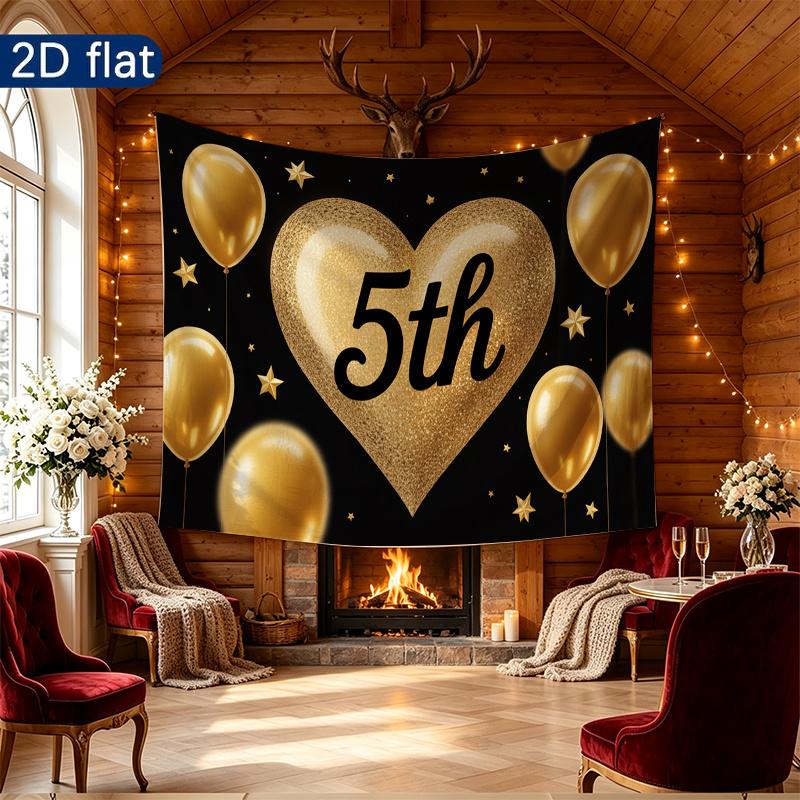 Party Backdrop Heart Photo Booth Background Front Door Decor