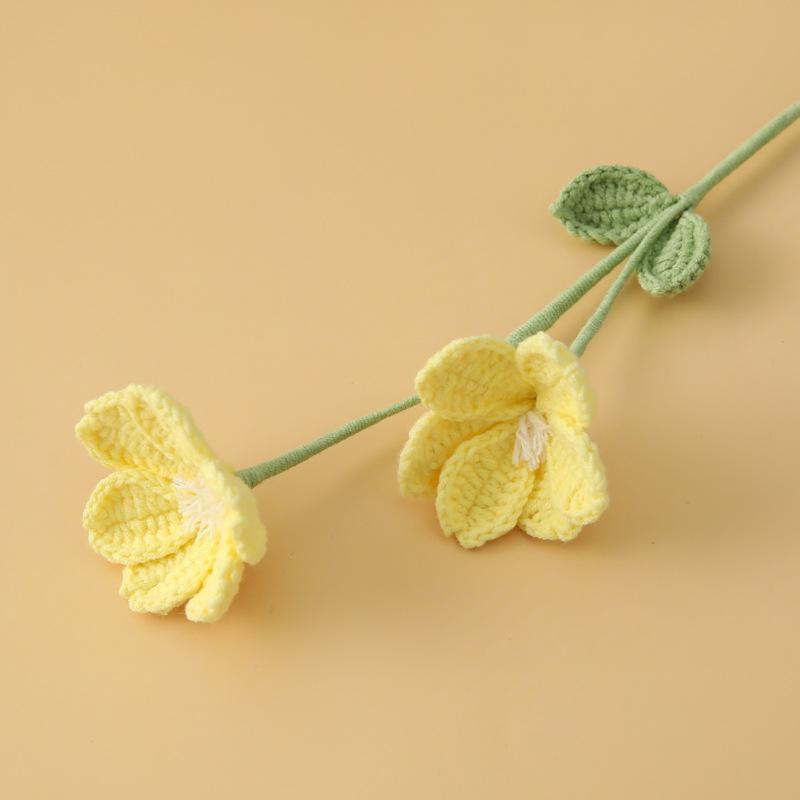 Herba Androsacis Crochet Flowers Creative Knit Flower Bouquet Handwoven Flower Wedding Home Decor Gift