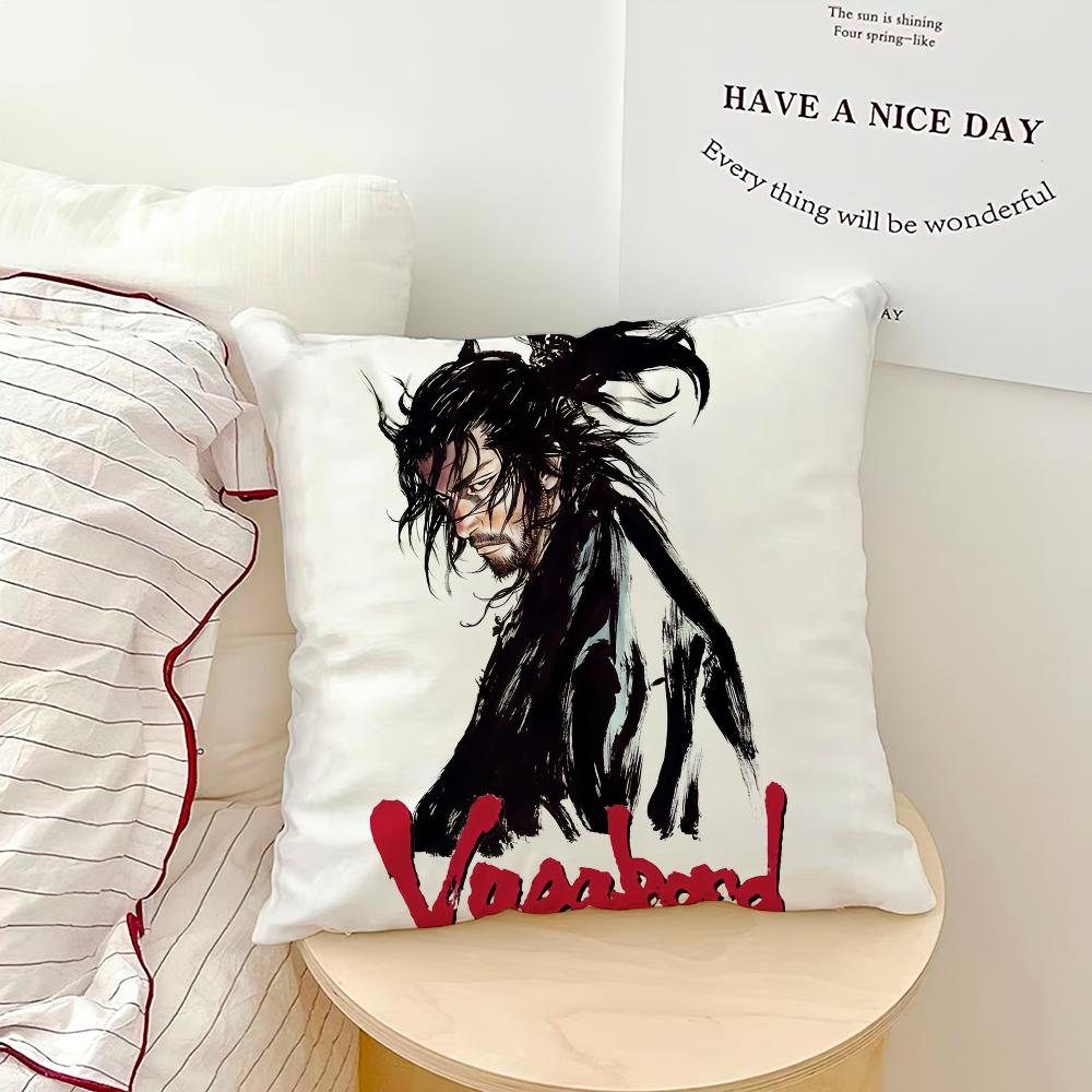 Manga Vagabond Cool Pillow Case Sofa Living Room Bedroom Headboard Backrest Cushion Square Cushion Nap Time