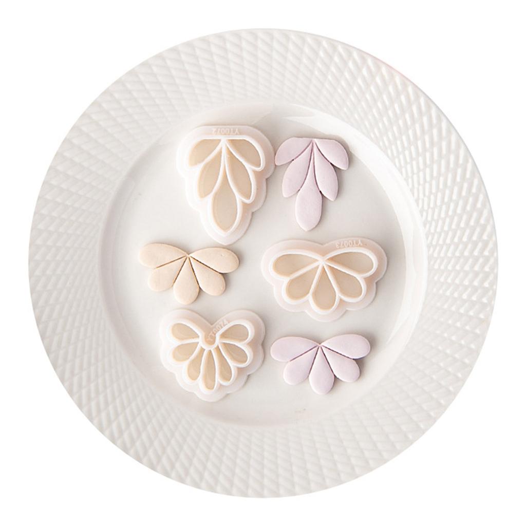 3 Styles Petal Clay Earrings Cutters for Jewelry Making Soft Pottery Clay Model