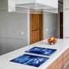 2x GLASS PROTECTIVE PLATE FOR STOVE 40x52 SPACE