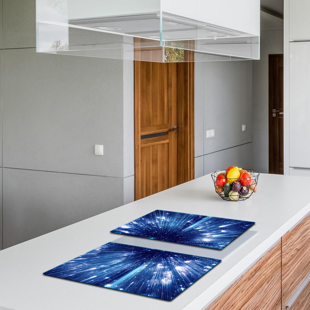 2x GLASS PROTECTIVE PLATE FOR STOVE 40x52 SPACE
