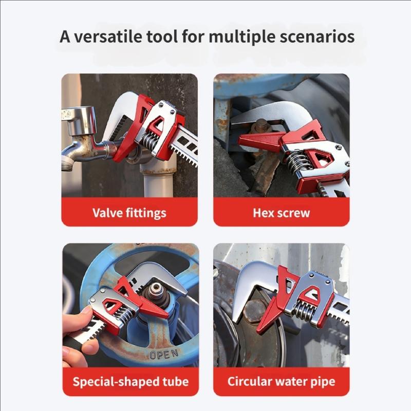 Pipe Wrench 12inch Carbon Steel Heavy Duty for Home Repair Building Project Residential Commercial Water Pipe Repair