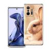 Cute White Baby Rabbits Phone Case For Xiaomi Mi Poco X6 X5 NFC X3 F6 F5 Pro F4 F3 15 14T 14 13T 12T 12 13 Lite 11 Clear Cover