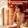 Leichte feuchtigkeitsspendende Foundation-Flüssigkeit mit Aloe Vera und Hyaluronsäure für ein natürliches mattes Finish, langanhaltend, 30g
