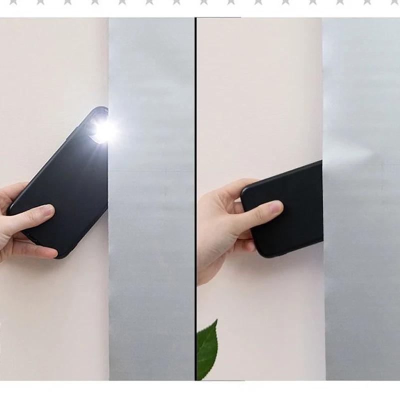 Easy Install Sunshade Curtains Simple Self-Adhesive Shading Sunshade Curtain Punch Free Double Sided Silver Insulated Anti-UV