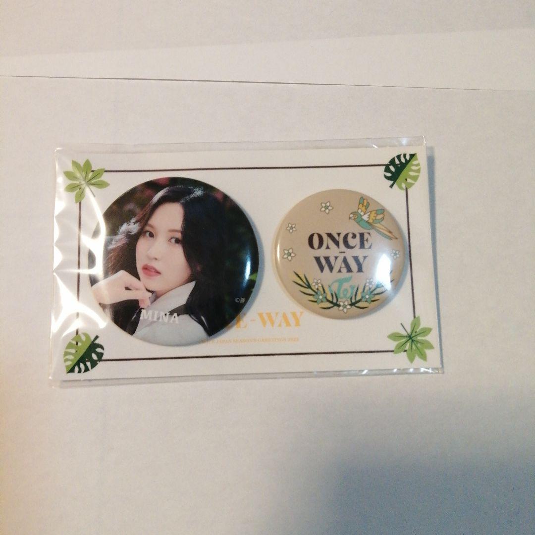 

[USED] TWICE ONCE WAY Can Badge Mina
