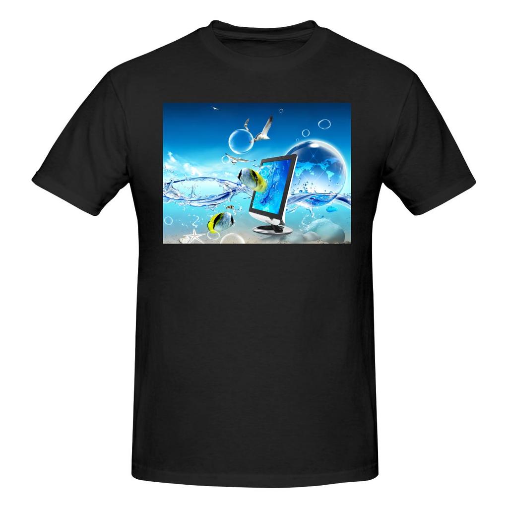 Funny Frutiger Aero Aesthetic Unisexs Printed Tshirt Unisex T Shirtblack