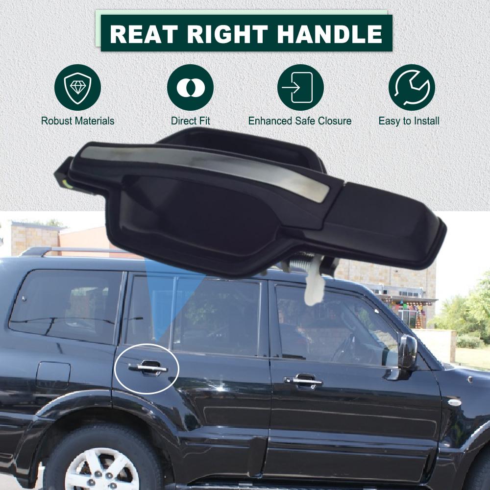 For Mitsubishi Montero 2001 2002 2003 2004 2005 2006 Front Rear Left Right Outer Outside Exterior Door Handle MR653473