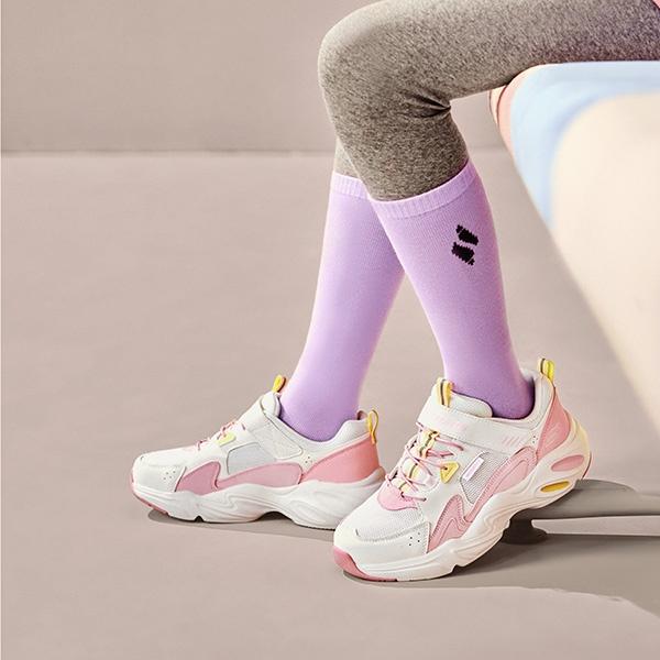 (GS) Кроссовки Skechers Sportswear 'Бело-розовые' Детские 319029L-WPK