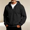 Heren Casual Mode Raglan Lange Mouw Pullover Hoodie Sweatshirt voor Dagelijks Gebruik
