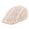 Lace Beret Ladies Silk Mesh Duck Tongue Hat Summer Travel Cool Cap Breathable Sun-shading Forward Cap Female Net Cap