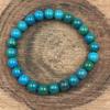 8mm Natural Chrysocolla Gemstone Round Beads Partywear Stretch Bracelet 7.5" Gift For Love RBB-47