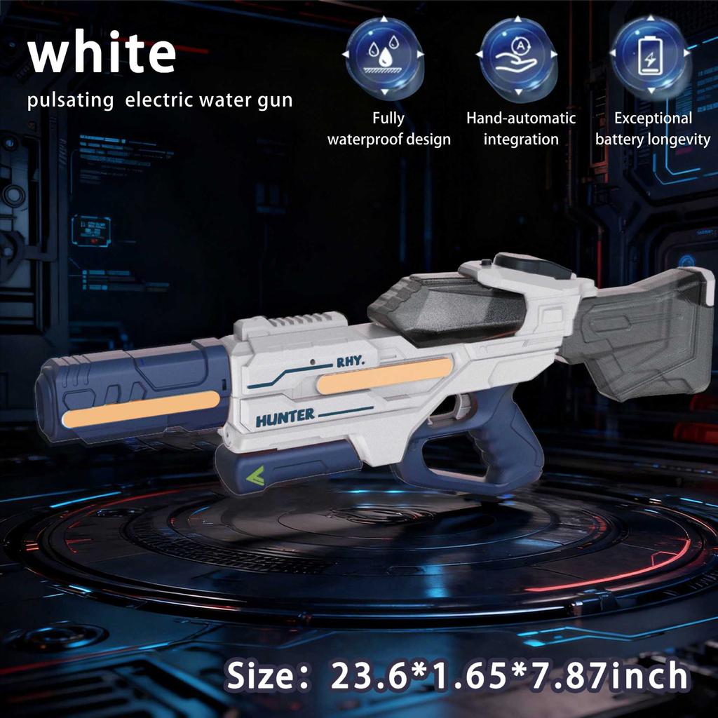 Electric Water Gun Pulse Continuous Firing Watergun Integrated Manual And Automatic Water Gun Large Capacity Squirt Gun Pool Toy