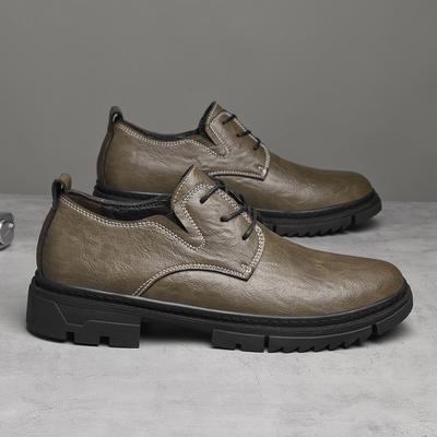 Fashion Outdoor Designer Oxford Flats Genuine Leather Office Walking Shoe Comfy Casual Leather New Men Brogue Business Shoes