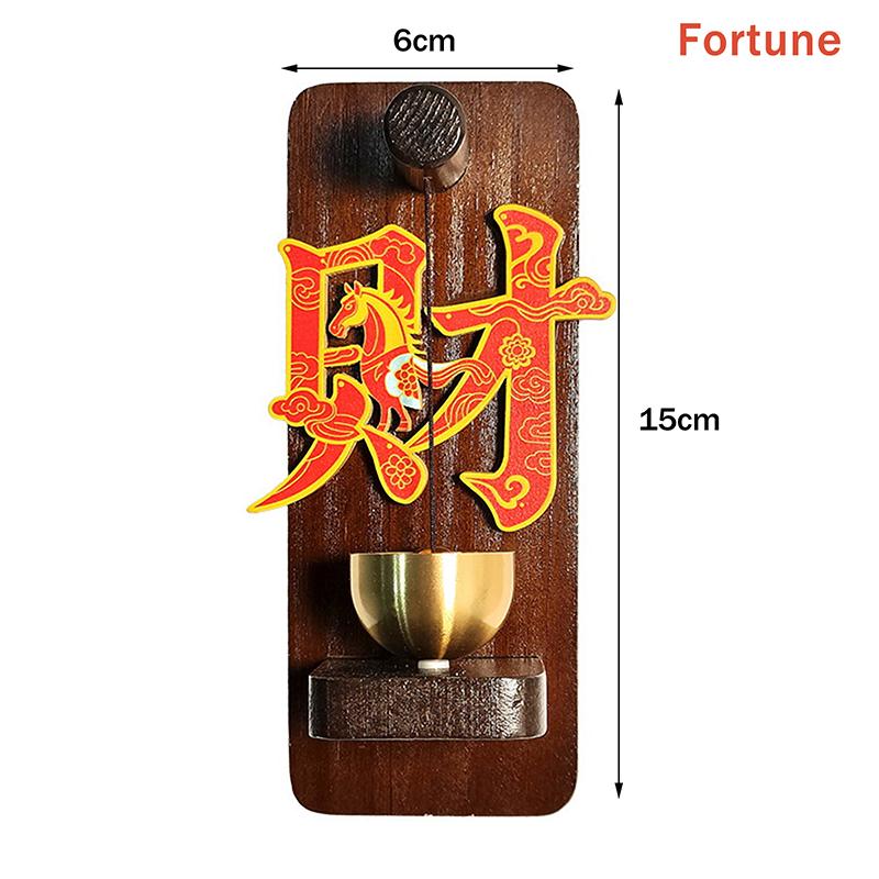 

Creative Chinese-style Solid Wood Doorbell, Wooden Refrigerator Magnet, Home Decoration For Good Fortune And Prosperity.