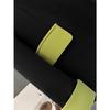 Fashionable Black Contrast Joint Suit Jacket, Casual and Trendy for Spring and Autumn, French-Styled Women's Blazer