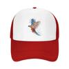 Colorful Bird Mesh Trucker Hats for Unisex Women Adjustable Casual Fashion Baseball Caps for Outdoor Activities