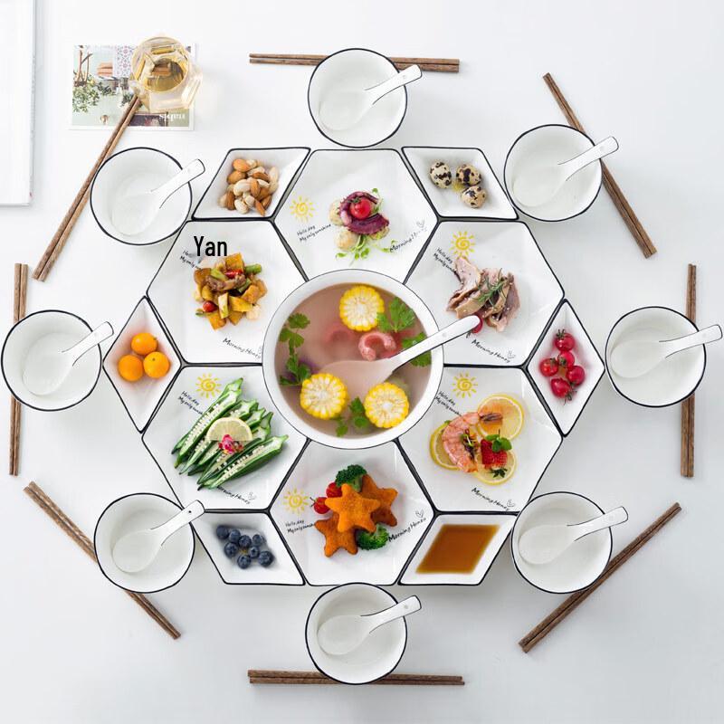 Naijiang Keramik-Geschirrset im europäischen Stil