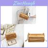 Woven Bamboo Cylinder Bag With Pearl Chain For Daily Casual Women
