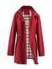 New Women's Water-Repellent Trench Coat with Plaid Lining - High-Quality Jacket