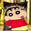 Crayon Shin-chan printed throw blanket—soft,warm;versatile blanket for all seasons—perfect as &air-conditioning throw,nap blanket