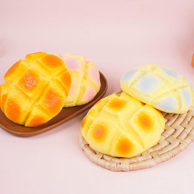 Pineapple Bun Slow Rising Squeeze Toy Oversized Soft Stress Relief Prop for Prank Gift Desk Decor