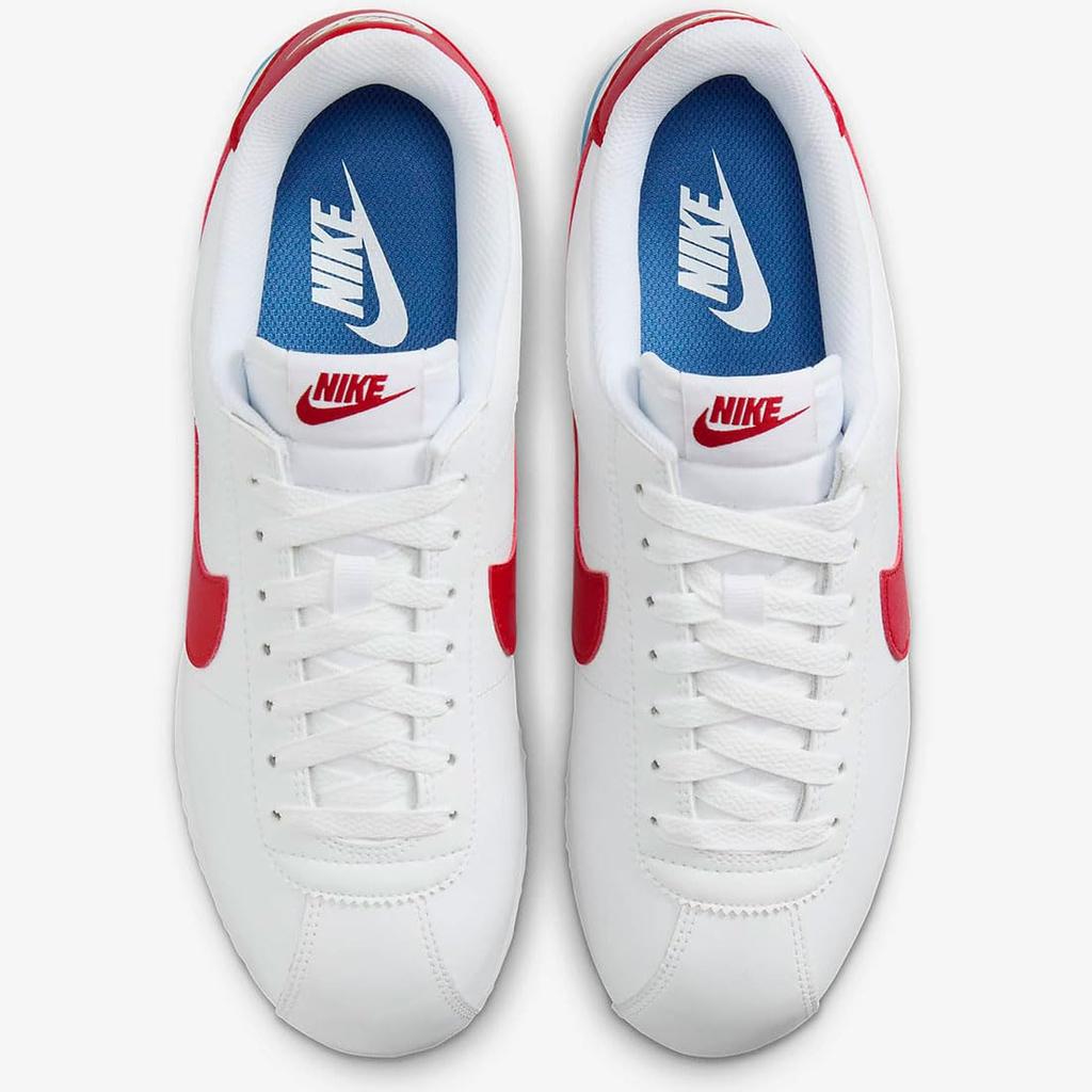 Nike Cortez Couro W Cortez Tamanho Couro, Branco/Azul Varsity/Vermelho Varsity, DN1791-108, 24,0 cm