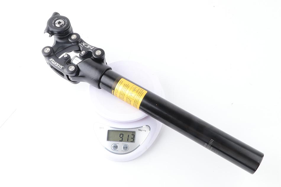 SUNTOUR NCX Suspension Seatpost: 30.9mm Four-Bar Linkage, Mountain Bike Shock-Absorbing, Bright Polished