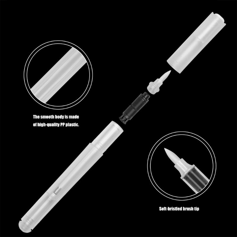 10 Stück DIY-Nachfüllbare Tintenpatronen-Marker, leere Tube, sichtbarer Tintenstand, leichtes Design, kreatives Schreibwerkzeug, sichtbare Tinte