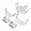 Stainless Steel Chassis Armor Protection Anti-Skid Plate Replacemet for Traxxas TRX4 1/10 Remote