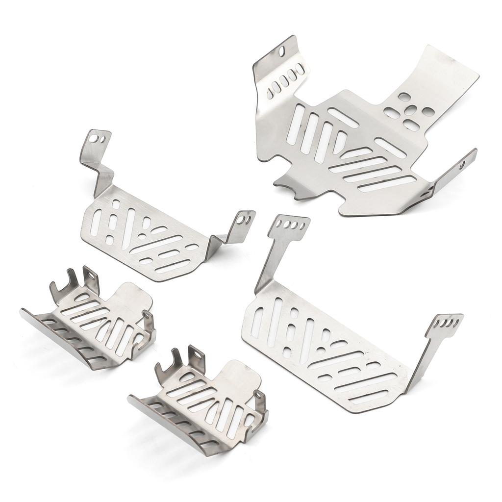 Stainless Steel Chassis Armor Protection Anti-Skid Plate Replacemet for Traxxas TRX4 1/10 Remote