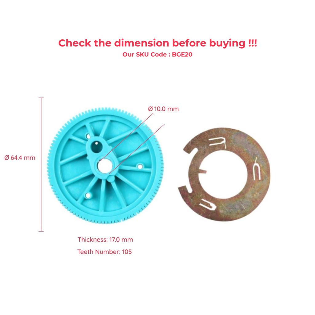 BGE20 Rear Window Wiper Motor Repair Gear for Mercedes Vito W639 2003-On