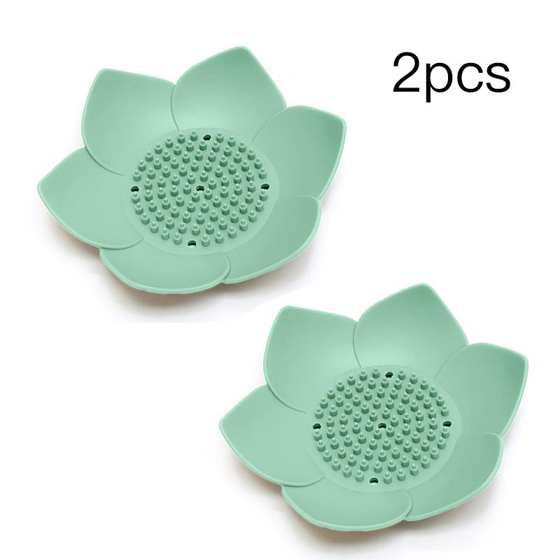 Tpr Lotus Soap Plate Flower Shaped Bathroom Simple Drainage Tray Toilet Toilet Washboard Universal