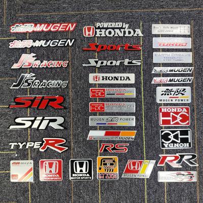 3D Car Emblem Sticker Accessories For Civic FIT Accord Prelude CRV 5th City CRZ CRX Jazz HRV Pilot Mugen Odyssey Insight