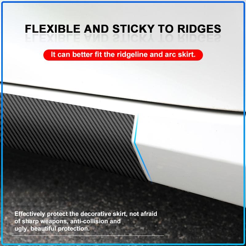 2Pcs Carbon Car Door Side Skirt Sill Stripe Sticker Anti-scratch Refit Sticker For BMW M Performance 1 3 5 7 Series M3 M4 M5 M6 X1 X3 X5 X6 X7 E30 E3