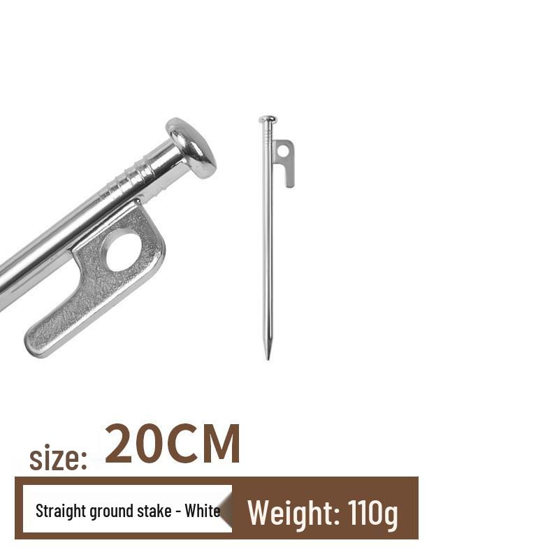 High-Strength Steel Ground Stakes for Camping, Mountaineering, Beach, and Snow Canopies