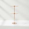 Tangletangle-Resistant Rotating Jewelry Organizer Rose Gold Display
