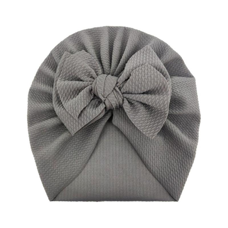 New baby spring and autumn thin threaded bow hat, cute girl pullover hat, children's hat