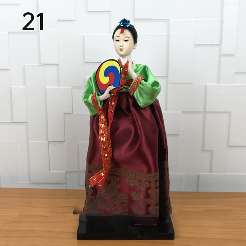 Korean Palace Hanbok Doll Ornament Princess Korean Drama Doll Toy Restaurant Home Decor Display Miniatures Desktop Ornament Gift