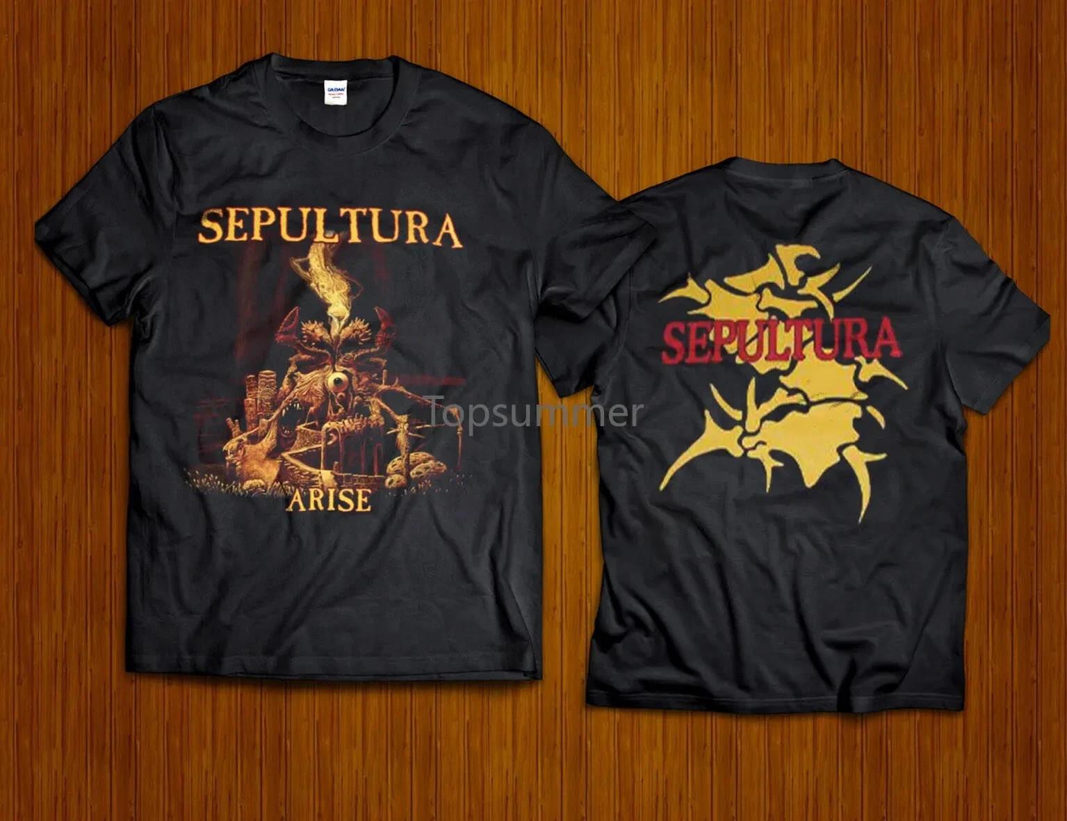Vintage Sepultura Arise New Black T-Shirt L