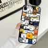 Cute Cat Cartoon Case for Apple iPhone 17 Pro Max 11 14 16 13 Air 15 Pro 7 8 12 XR XS MAX Funda Phone Cover