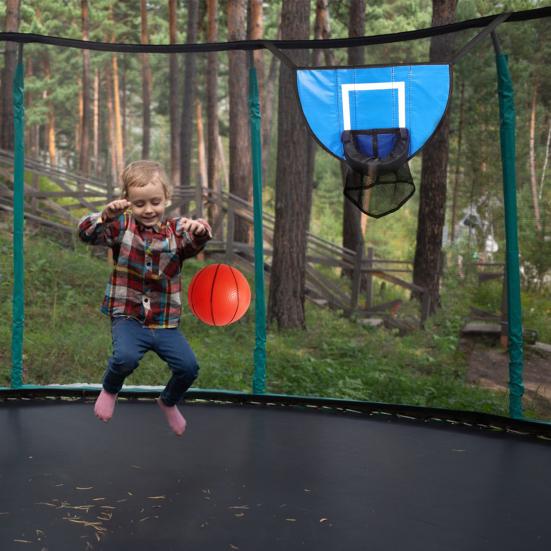 1 set trambuline coș de baschet cu pompă mini minge impermeabil moale instalație simplă trambulină coș de baschet kit de jucărie