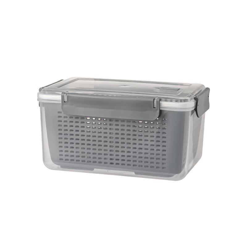 ZISIZ Home Refrigerator Storage Box with Lid