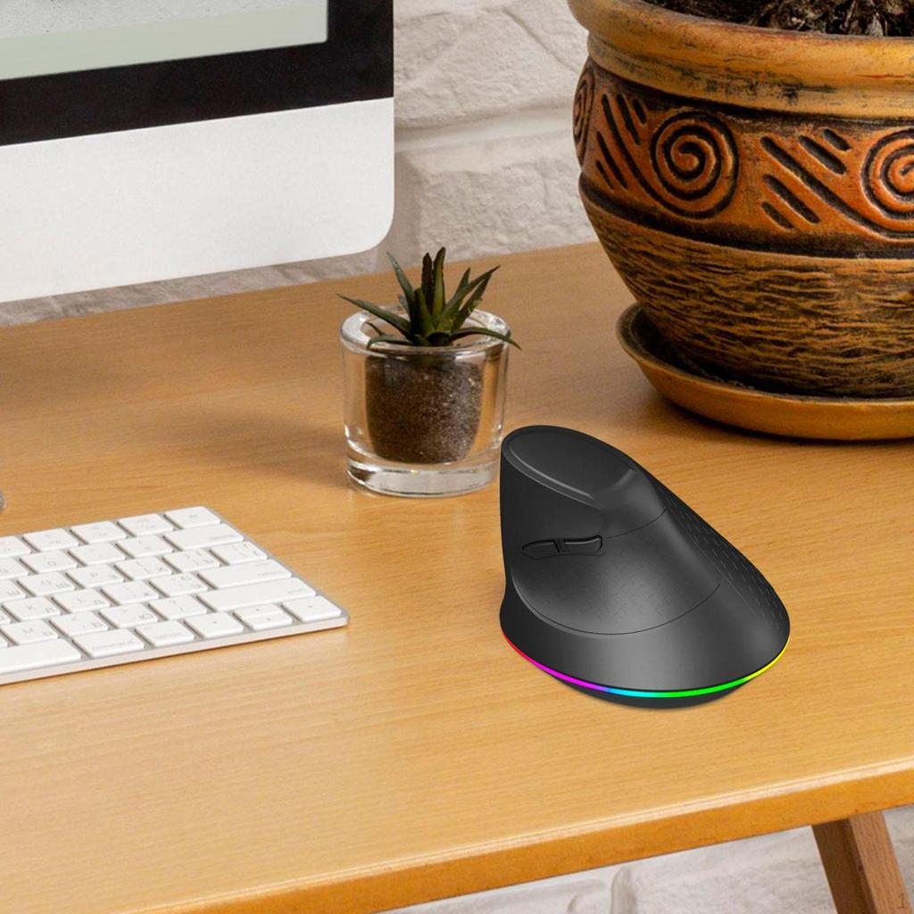 Ergonomic Mouse Vertical Backlit with Horizontal Scroll Wheel Multi Purpose Accessory Optical